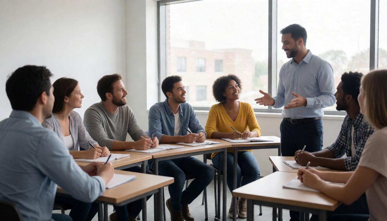 Small-group language courses with structure